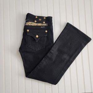 Dark Wash Miss Me Jeans with Gold Embellishment Sz 30